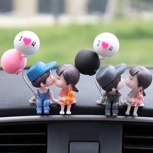 tools all cars, camping Car accessories Car Decoration Cute Cartoon Couples Action Figure Figurines Balloon Auto Decoration Interior Dashboard Accessories Gifts