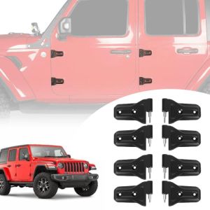 Door Hinge Kit for Jeep Wrangler JL JT 2018-2024,Compatible with Jeep Wrangler JL Unlimited 4-Door & Gladiator JT 2018 2019 2020 2